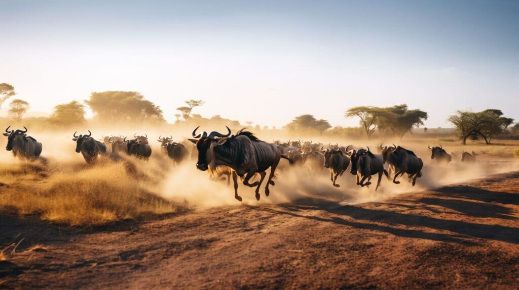 The Great Migration in Serengeti