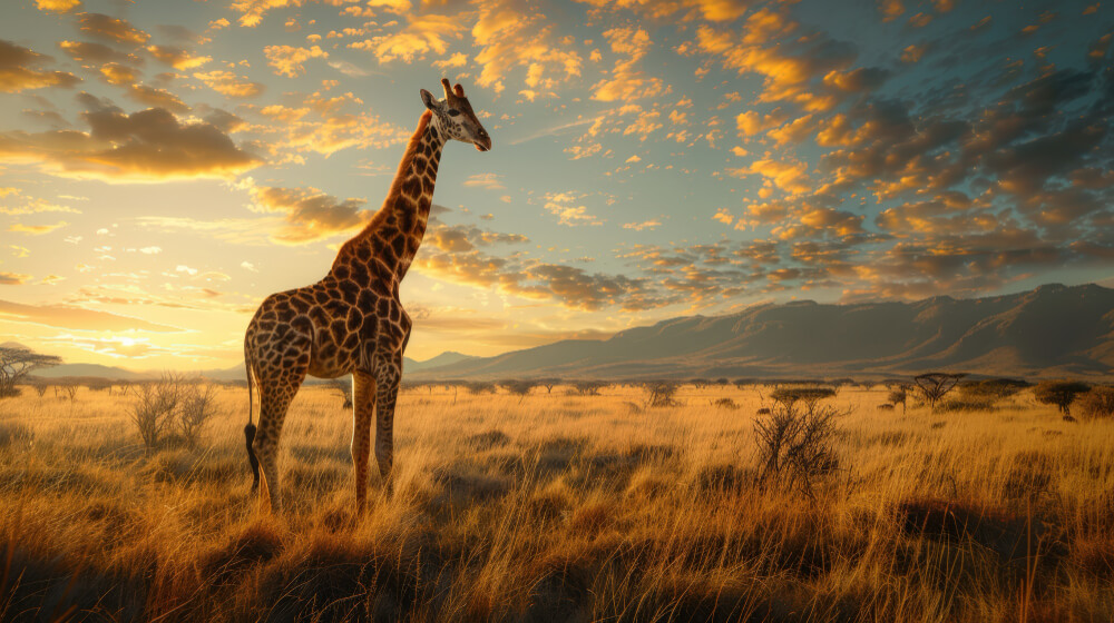 Giraffe in Tanzania asanja